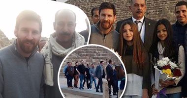 ميسي فى زيارة تاريخية للقاهرة للمشاركة بحملة السياحة العلاجية من فيروس سى بمصر .. البرغوث يزور الأهرامات ويسأل حواس عن توت عنخ أمون ونفرتيتى.. الوكالات العالمية تبرز الحدث.. وعمرو أديب ينقله عبر ON E