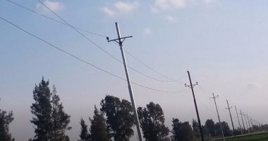 بالصور.. تدلى الأسلاك الكهربائية بشوارع قرية أبو راشد فى الدقهلية