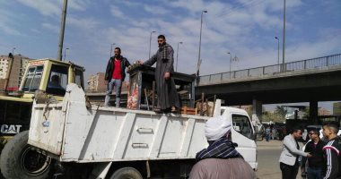 بالصور .. رفع إشغالات بشارع 23 يوليو ببهتيم بشبرا الخيمية