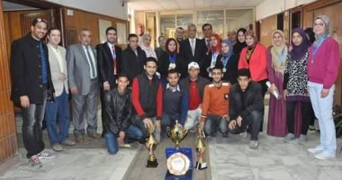 بالصور.. جامعة المنوفية تكرم المشاركين بمهرجان الأسر بجامعتى قناة السويس وأسوان