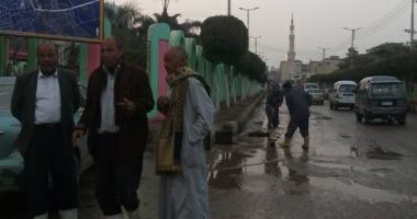 بالصور.. طوارئ لمواجهة الأمطار بالمنوفية