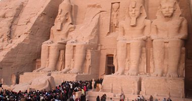 اليوم.. أسوان تحتفل بليلة تعامد الشمس على معبد أبوسمبل