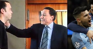 مانشستر سيتي يستعين بالزعيم عادل إمام للاحتفال بالفوز على موناكو