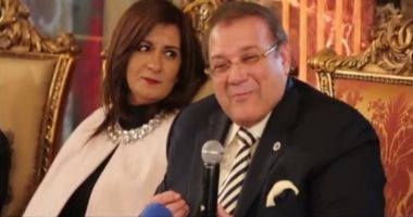 بالصور.. حسن راتب يستضيف وزيرة الهجرة فى "صالون المحور".. الليلة