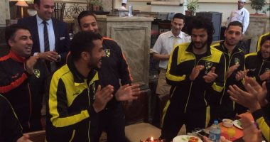 بالصور.. وادى دجلة يحتفل بعيد ميلاد "العالمى" قبل مواجهة الأهلى