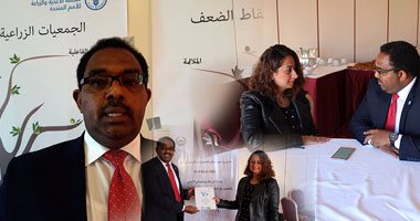 بالصور.. ممثل منظمة "الفاو" فى مصر يحذر من اختفاء أجزاء من الدلتا عام 2060.. حسين جادين: نسبة إهدار الطعام وصلت 30%.. وتعاون مشترك مع مصر لاستغلال مياه السيول بقيمة 3 ملايين يورو