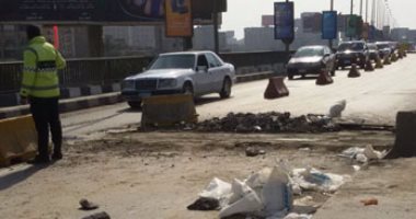 المرور يغلق كوبرى 15 مايو جزئيا لمدة 3 أيام لإصلاح فواصل