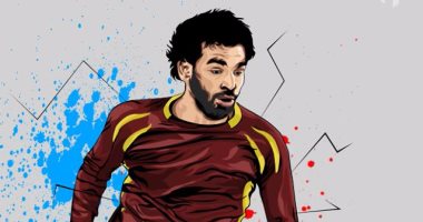 مشاهير الفن والرياضة فى لوحات محمود ناصر.. أبرزهم تريكة وصلاح 