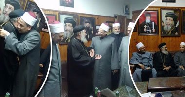 بالصور.. وفد أوقاف السويس يقدم العزاء فى شهداء العريش