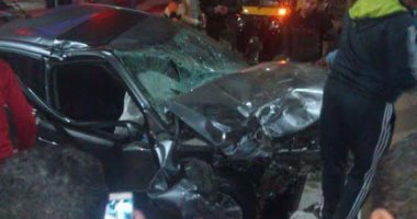 تجمهر أهالى فاقوس بعد مصرع طبيبة وإصابة زوجها ونجلتهما فى حادث تصادم 