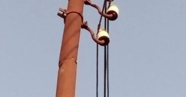 تهالك أعمدة الكهرباء بقرية كفر الخضرة فى المنوفية يهدد حياة المواطنين