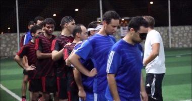 بالصور.. السفير البريطانى يشيد بفريق كرة القدم المصرى للمكفوفين