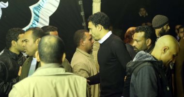 بيبو وجدو والجخ فى عزاء والد محمد أبو تريكة