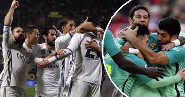 شاهد.. لعبة "الكراسى الموسيقية" تشعل قمة الليجا.. "ريمونتادا" تعيد ريال مدريد للصدارة.. برشلونة يكتفى بالتفوق لساعات بعد فوزه على أتلتيكو.. ميسي يسجل أرقام قياسية بالجملة.. والملكى يعادل رقم البارسا