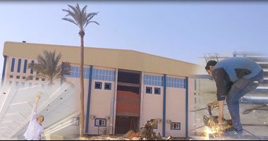 بالفيديو.. "يد تبنى ويد تحمل السلاح" بسيناء أرض الفيروز.. تشييد صالة رياضية مغطاة بمواصفات عالمية.. تضم 3 طوابق على مساحة 20 فدانا.. الانتهاء من 85% من أعمال الإنشاءات..وملعب خماسى بأحدث المواصفات