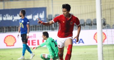 بالفيديو والصور.. عمرو جمال يتقدم للأهلى على الداخلية فى الدقيقة 33