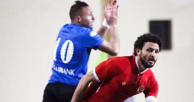 حسام غالى يهدر أول فرص الأهلى أمام الداخلية 
