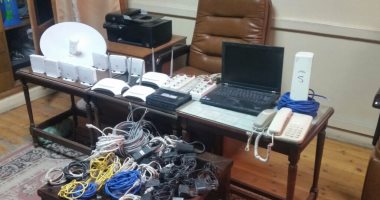ضبط نظام كامل لبث خدمات الإنترنت دون الحصول على إذن من الجهات المعنية