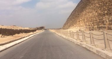 بالصور.. استعدادات منطقة آثار الهرم لاستقبال أنجيلا ميركل