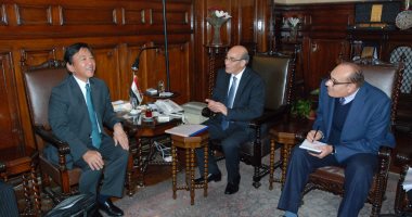 وزير الزراعة يبحث مع السفير اليابانى زيادة حركة الصادرات والواردات
