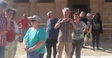 تزامنا مع زيارة ميركل.. وفد ألمانى يزور المنطقة الأثرية بتونا الجبل بالمنيا