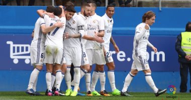 شاهد.. ريال مدريد ينهى الشوط الأول 3/1 أمام ديبورتيفو بالدوري الإسباني