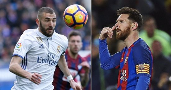 الريال ضد برشلونة.. ميسي وبنزيما الأكثر تهديفا الموسم الحالى قبل الكلاسيكو