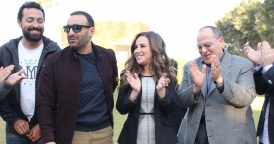 بالصور.. صادق الصباح يحتفل بعيد ميلاد أحمد السقا