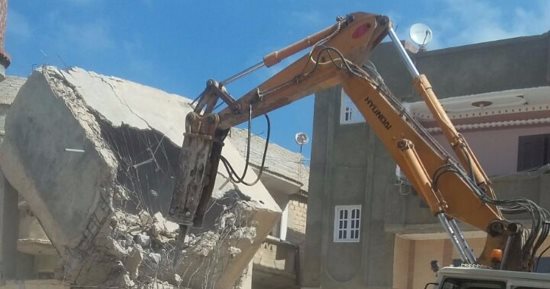 ضبط 418 مخالفة مرورية وإزالة 18 مبنى تعدى على ملك الدولة بمطروح