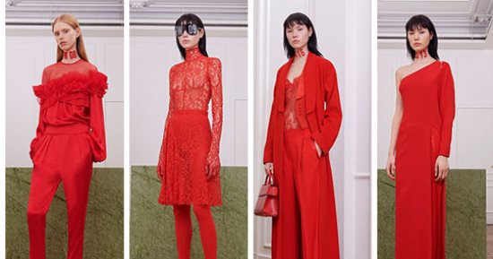 تصميمات "Givenchy" باللون الأحمر والتنوع فى التصميمات