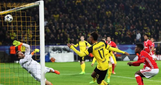 دورى أبطال أوروبا.. دورتموند يتقدم على بنفيكا بهدف أوباميانج بالشوط الأول