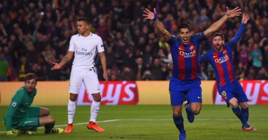 شاهد..برشلونة يحقق المعجزة أمام سان جيرمان ويعبر لربع نهائى دورى الأبطال