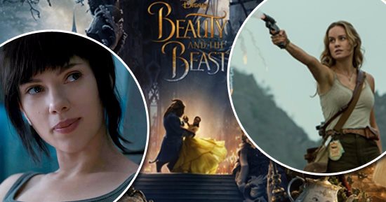 عشاق السينما فى انتظار أفلام سكارليت جوهانسون وكريستين ستيورات وإيما واتسون هذا الشهر.. القائمة تضم 10 أفلام أبرزهم "Beauty and the Beast" و"Kong: Skull Island"  و"Ghost in the Shell"