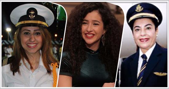 بالفيديو.. فى اليوم العالمى للمرأة.. المصرية بـ"100راجل"..أثبتت نجاحها برا وبحرا وجوا.. نيفين أول عربية تقود"إيرباص A380" أكبر طائرة بالعالم.. وإنجى أول مهندسة بحرية.. غادة أصغر مصممة جرافيك بـ"فوربس"