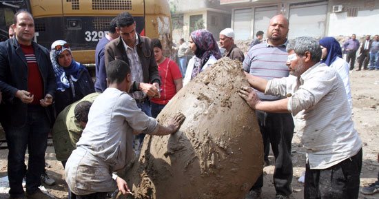 لجنة ترميم المتحف الكبير تنفى وجود خدوش برأس رمسيس الثانى فى المطرية