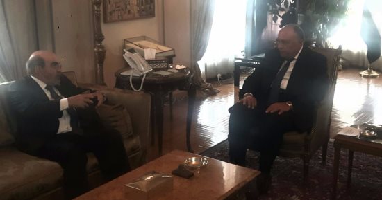 سامح شكرى يستقبل جرازيانو دا سلفا مدير منظمة الأغذية والزراعة لبحث التعاون