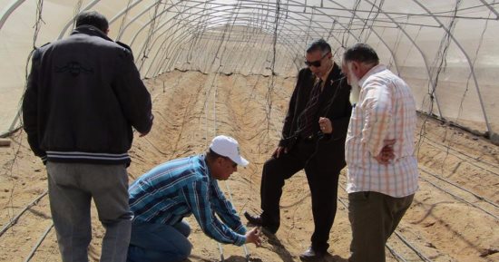 بالصور ..رئيس مدينة أبورديس يتفقد المشروعات التنموية
