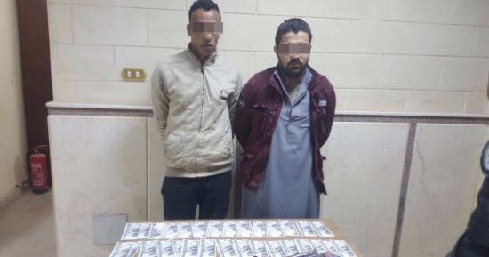 القبض على عاطلين قبل ترويجهما 4 آلاف جنيه مزورة بين المواطنين فى التبين