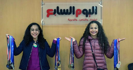 بالصور.."جنا وهنا" فراشتان جديدتان فى السباحة المصرية على خطى فريدة عثمان