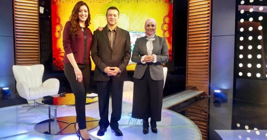 رغدة مسعد أبو ليلة بصحبة والدها مع دعاء فاروق على "النهار"