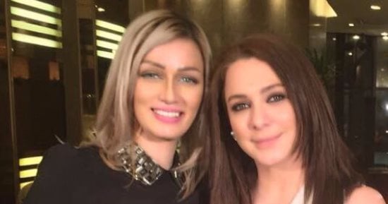 سلاف فواخرجى نجمة حلقة برنامج "عين " مع شيرين سليمان