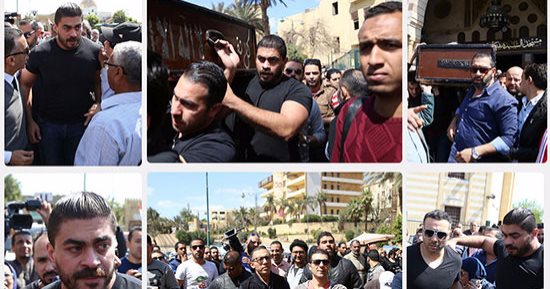 تشييع جنازة والد الفنان خالد سليم بعد صلاة الجنازة عليه بمسجد السيدة نفيسة