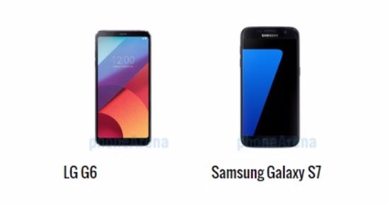 بالمواصفات.. أبرز الفروق بين هاتفى LG G6 وسامسونج جلاكسى S7