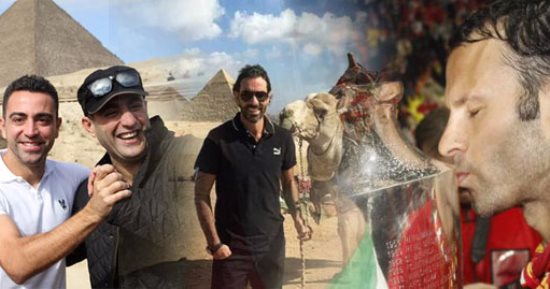 منورين مصر.. جيجز أحدث نجوم العالم القادمين لزيارة القاهرة.. نجم مانشستر يونايتد يحضر برفقة كأس دورى أبطال أوروبا.. ميسي آخر الضيوف.. والأسطورة بيليه كرر زيارته لبلاد الأهرامات