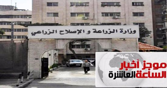 موجز الساعة 10.. الزراعة: صادراتنا تخضع لـ"تحاليل دقيقة"