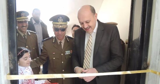 مدير أمن الشرقية يفتتح سجل مدنى بهنباى الفرعى