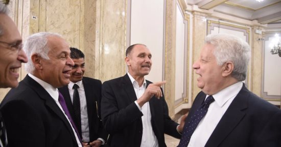 بالصور.. رضا البلتاجى يتوسط للصلح بين مرتضى منصور وإبراهيم نور الدين