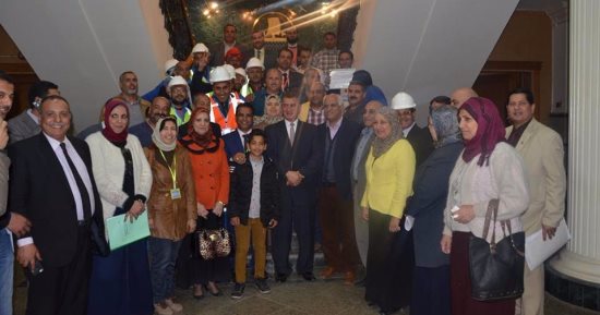 محافظ كفر الشيخ يكرم العاملين بمحطة مياه شرب 2 لحصولهم على شهادة الجودة