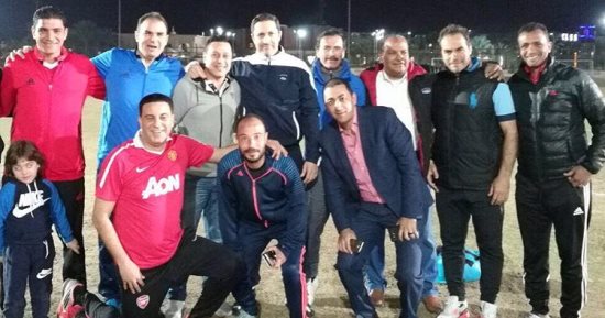 "هاتريك" علاء مبارك.. نجل الرئيس الأسبق يلعب مباراته الأولى بعد براءة والده مع كوكبة من الرياضيين.. يقود فريقه للفوز بثمانية أهداف أحرز منها ثلاثة.. ومصدر: رفض لعب المباريات قبل خروج أبيه