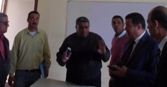 أثناء الفسحة ..سقوط أجزاء من سقف فصل بمدرسة أبيج بكفر الزيات